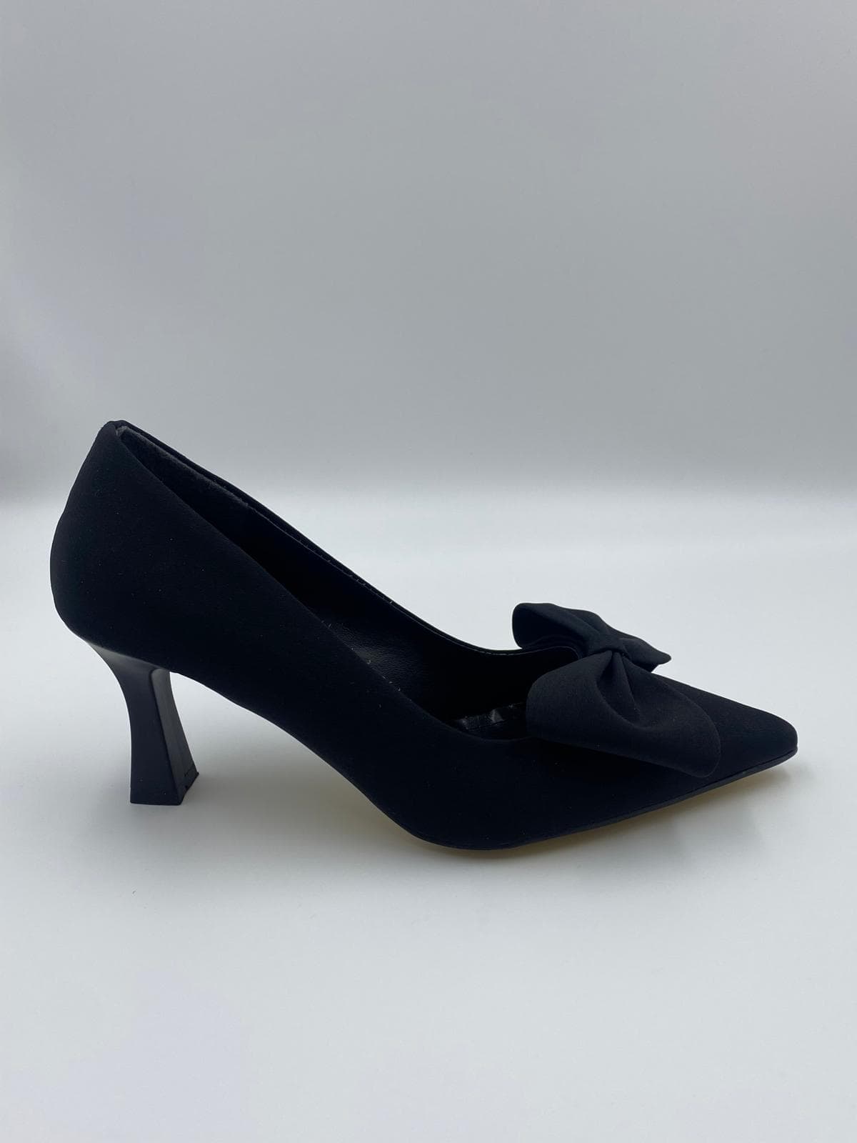 🖤 Koçak Shoes Siyah Fiyonk Detaylı Klasik Topuklu